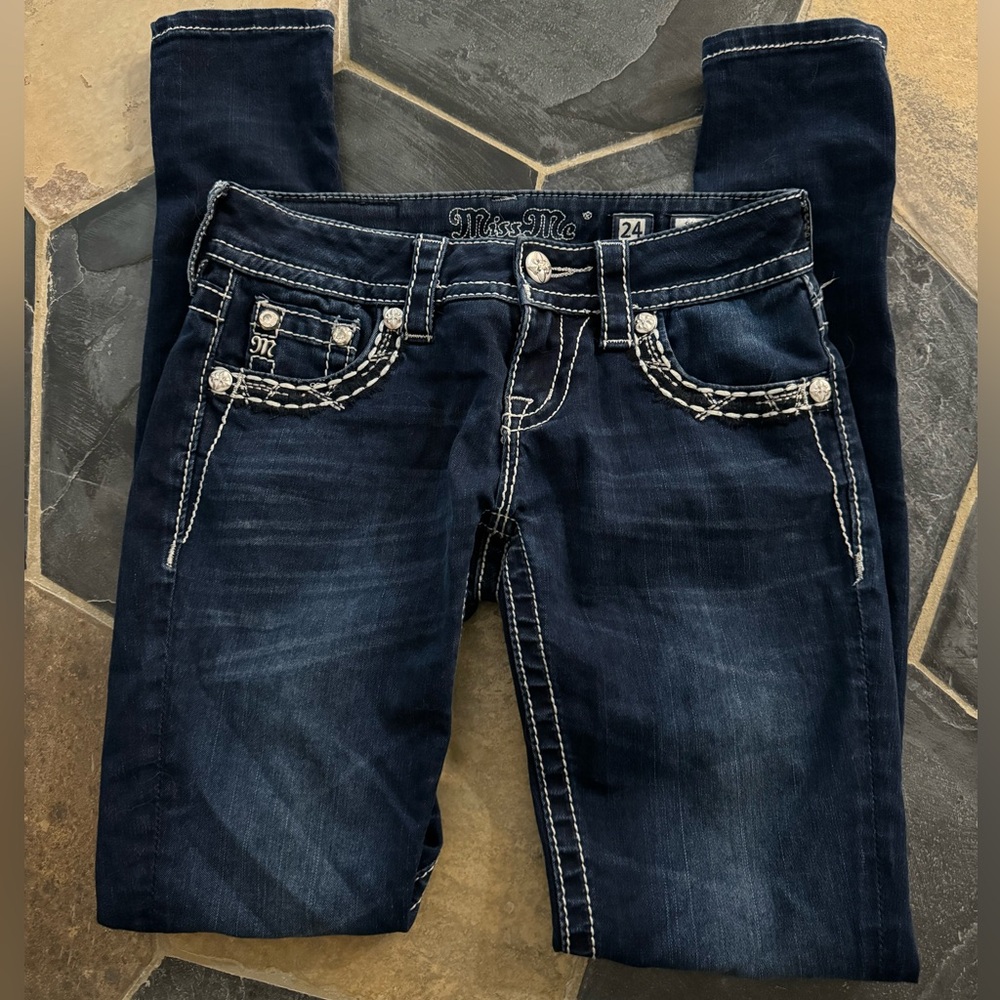 Miss Me Super Skinny Jeans, size 24